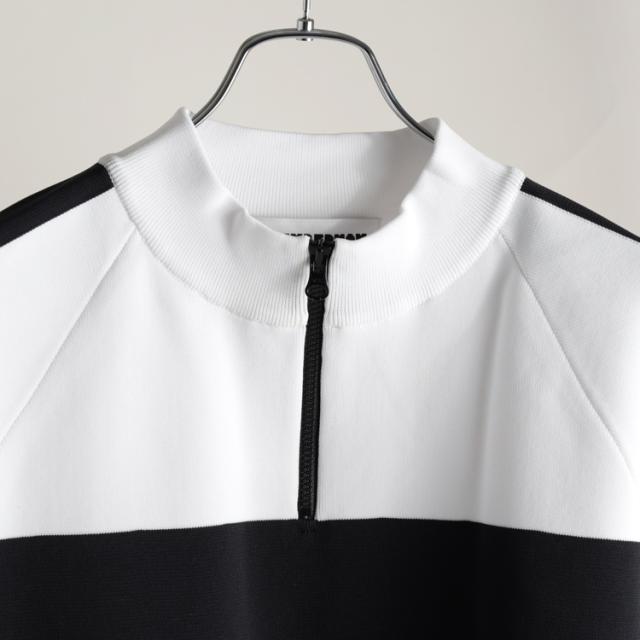 Decembermay 半袖シャツ ディセンバーメイ ゴルフ ニット メンズ モックネック ハーフジップ