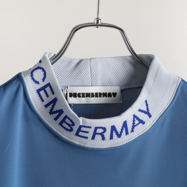 DECEMBERMAY ディセンバーメイ モックネック 半袖Tシャツ 総柄