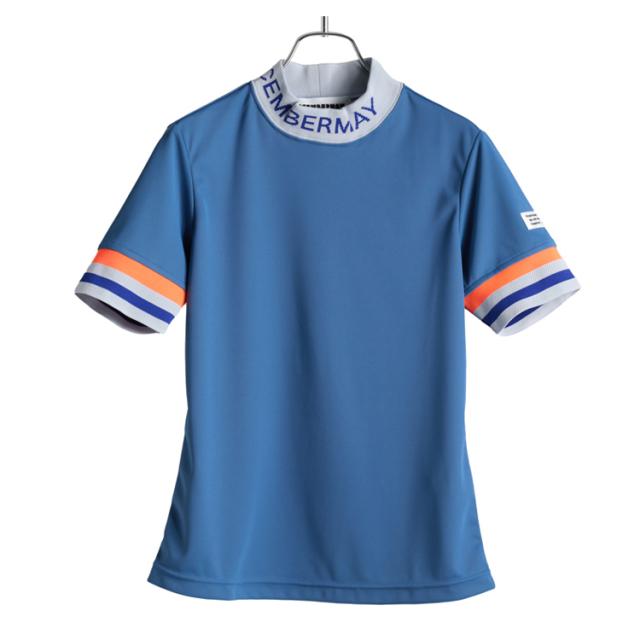 ディセンバーメイ ゴルフ モックシャツ レディース 半袖 ハイネック モックネック 吸湿速乾 シャツ 無地 ゴルフウェア ブランド DECEMBERMAY 2-105-0116