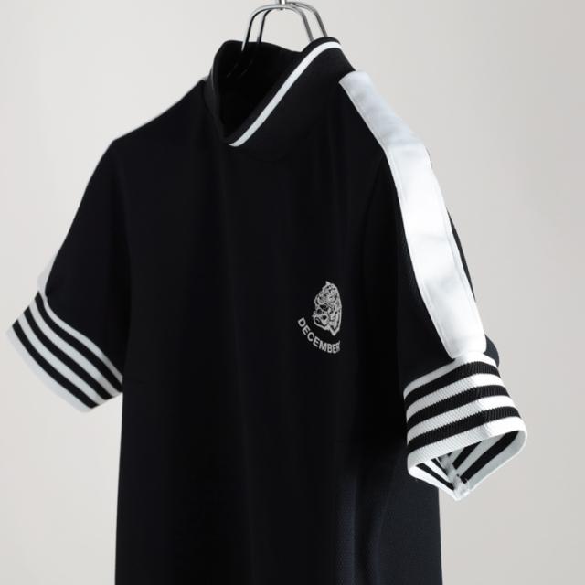 ディセンバーメイ ゴルフ ワンピース レディース 半袖 ハイネック 吸汗