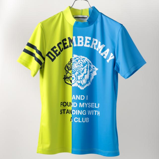 ディセンバーメイ ゴルフ モックシャツ メンズ 半袖 ハイネック モック