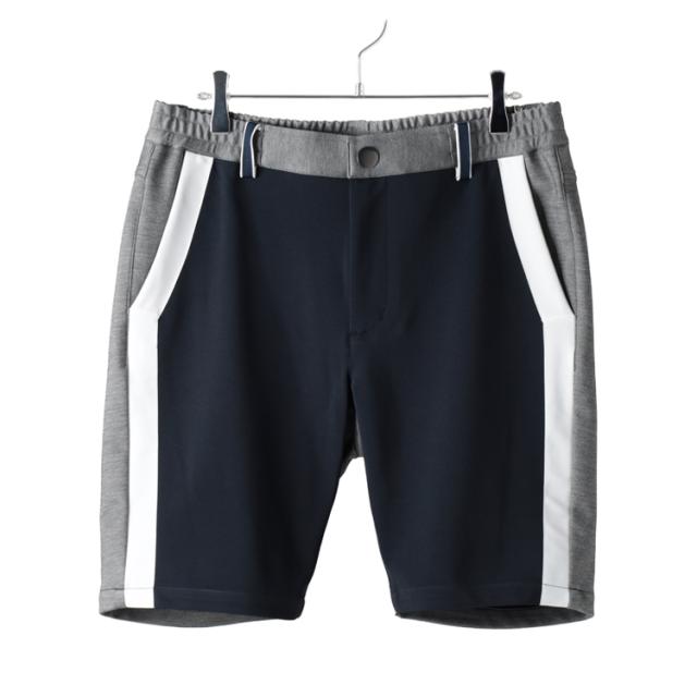 ディセンバーメイ ゴルフ ショートパンツ メンズ パンツ ストレッチ 吸汗速乾 UVカット スリム テーパード レギュラーフィット バイカラー 無地 ゴルフウェア ブランド 1-505-2109 DECEMBERMAY