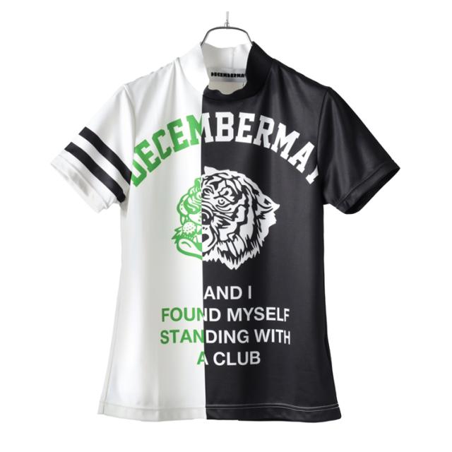 DECEMBERAY ディセンバーメイ　半袖　モックネックシャツ DECEMBERAY ディセンバーメイ 半袖 モックネックシャツ 美品