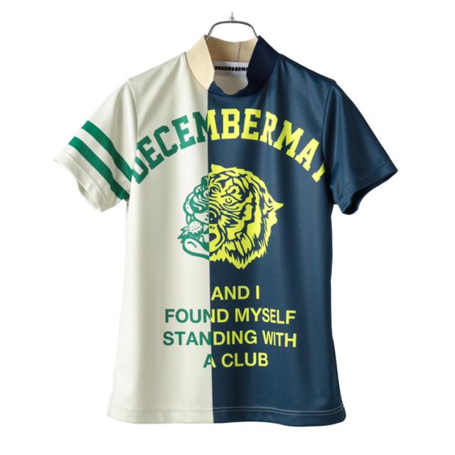 新品　ディセンバーメイ　ゴルフウェア　半袖Tシャツ　メッシュ