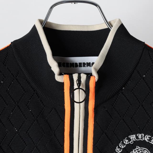 ディセンバーメイ ゴルフ ブルゾン レディース 長袖 ニットブルゾン