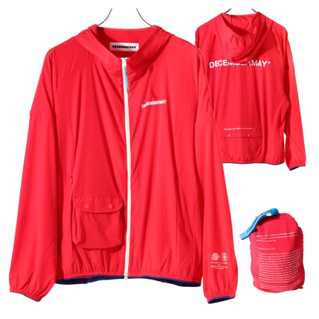 ディセンバーメイ ゴルフ ブルゾン メンズ 長袖 ライトブルゾン トップス フルジップ ライトアウター 軽量 パッカブル 弱撥水 防風 ポケッタブル アウター ブランド DECEMBERMAY 1-512-1509