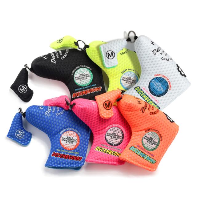 ディセンバーメイ ゴルフ ヘッドカバー パターカバー ピンタイプ メンズ レディース パターカバーキャッチャー ハニカム メッシュ ブレード フリース 保護 ブランド DECEMBERMAY 3-999-8026