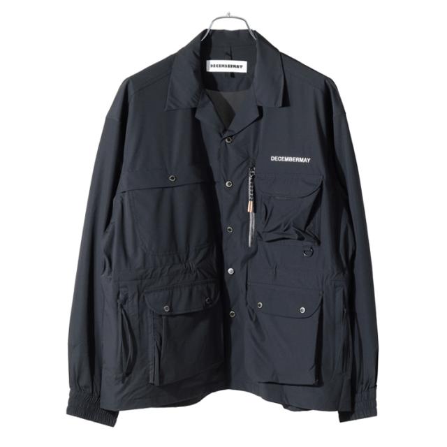 ディセンバーメイ ゴルフ コーチジャケット メンズ レディース 長袖 トップス ライトアウター シャツジャケット 軽量 弱撥水 防風 アウター ブランド DECEMBERMAY 4-512-1508