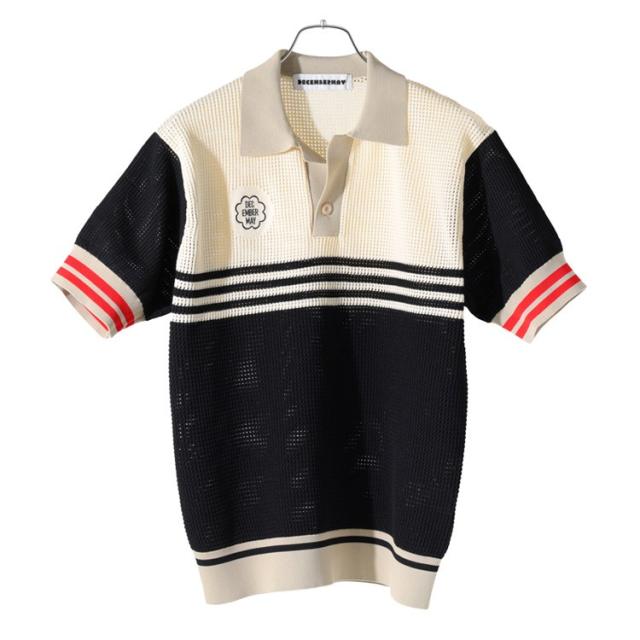 ゴルフ 新品タグ付 定価￥27500 DECEMBERMAY ポロシャツ ホワイト XL