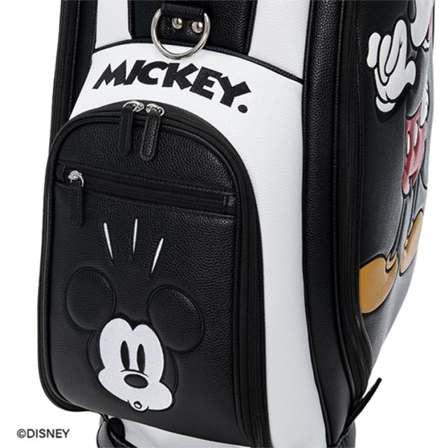 ディズニー ゴルフ キャディバッグ メンズ 9.0型 5分割 3.8kg 46インチ対応 軽量 ゴルフバッグ カートバッグ 収納力 レア ブランド ロゴ オールドミッキー XYMG6SC1 DISNEY_7