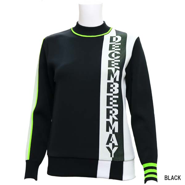 DECEMBER MAY☆ディッセンバーメイ 黒×白ニット DECEMBERMAY モック