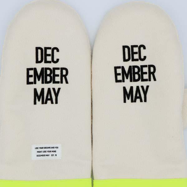 ディセンバーメイ ゴルフ ミトン 手袋 ミトングローブ ムートン