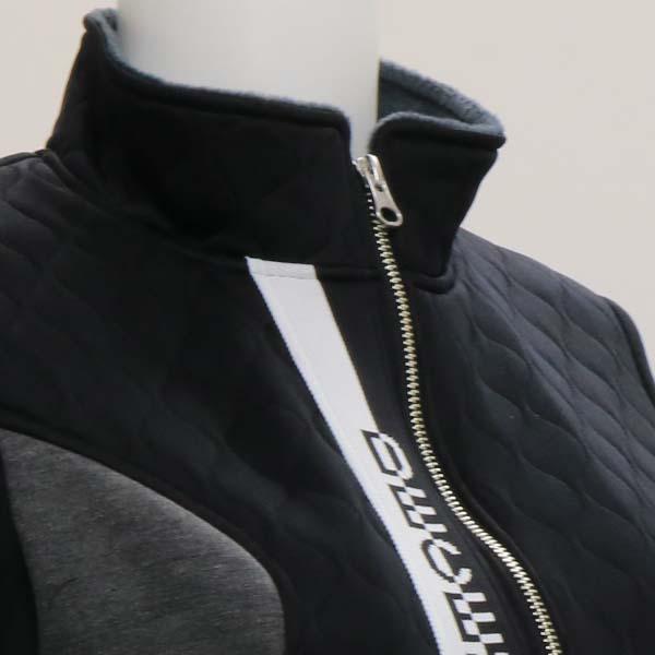 ディセンバーメイ ゴルフ ブルゾン レディース ダンボールニット