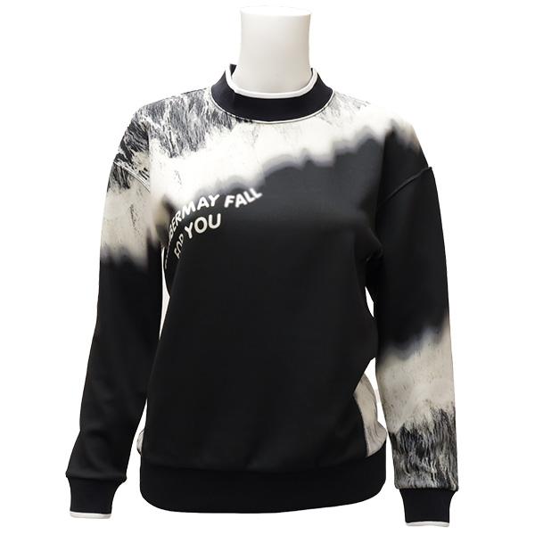 ディセンバーメイ ゴルフ プルオーバー レディース スウェット トレーナー 長袖 超軽量 ダンボールニット 黒 春 夏 秋 ゴルフウェア ブランド 2-205-1221 DECEMBERMAY ディセンバーメイ ゴルフ プルオーバー レディース スウェット