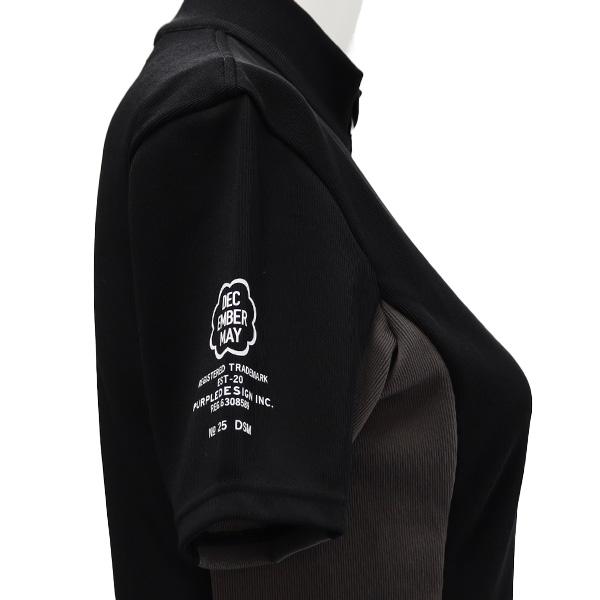 ディセンバーメイ ゴルフ モックシャツ レディース 半袖 ハーフジップ