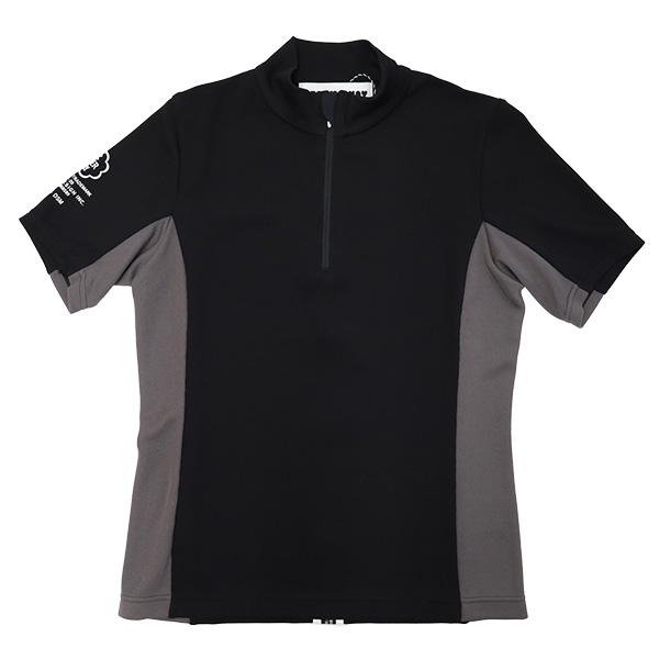 ディセンバーメイ ゴルフ モックシャツ レディース 半袖 ハーフジップ