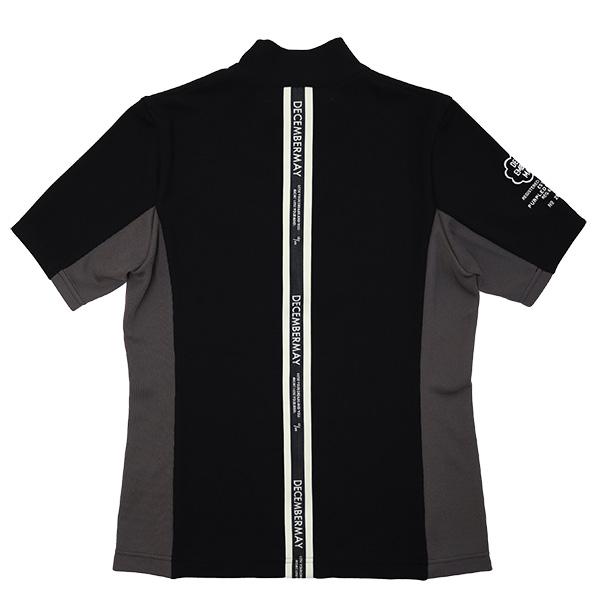 ディセンバーメイ ゴルフ モックシャツ レディース 半袖 ハーフジップ