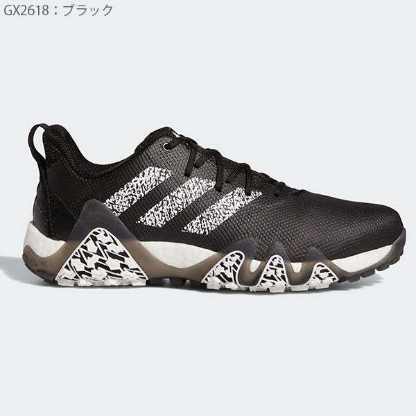 アディダス ゴルフ シューズ メンズ ゴルフシューズ 靴 コードカオス22 スパイクレス 鋲なし 紐 ブースト adidas golf LVL61  GX2618｜au PAY マーケット