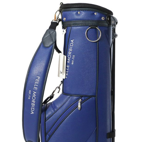 ペッレモルビダ ゴルフ キャディバッグ スタンドバッグ スタンド ユニセックス 約3.7kg 9.0型 5分割 レア ブランド 正規品 青 ブルー pmo-pg001 PELLE MORBIDA_11
