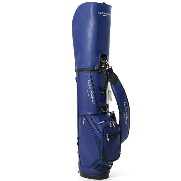 ペッレモルビダ ゴルフ キャディバッグ スタンドバッグ スタンド ユニセックス 約3.7kg 9.0型 5分割 レア ブランド 正規品 青 ブルー pmo-pg001 PELLE MORBIDA_6