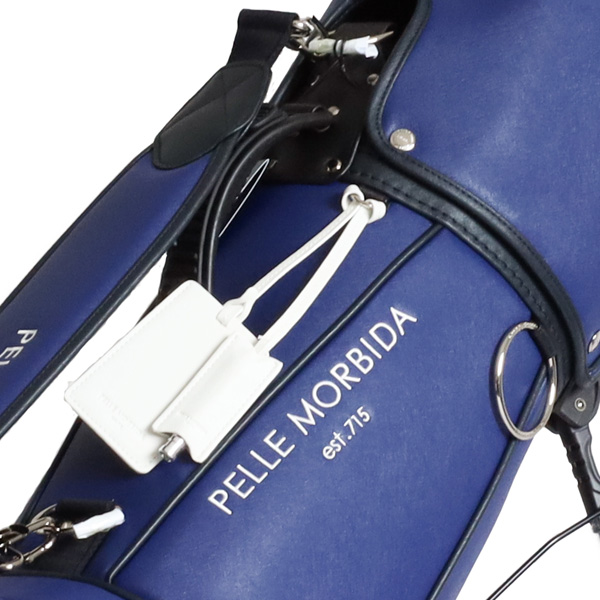ペッレモルビダ ゴルフ キャディバッグ スタンドバッグ スタンド ユニセックス 約3.7kg 9.0型 5分割 レア ブランド 正規品 青 ブルー pmo-pg001 PELLE MORBIDA_8