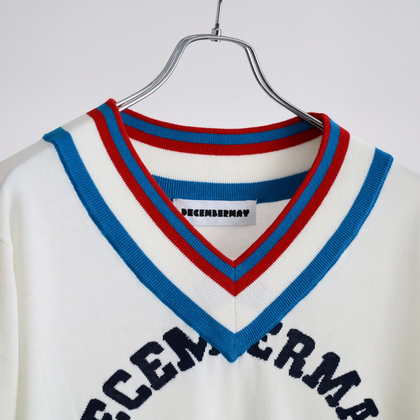 ディセンバーメイ ゴルフ Vネック セーター メンズ ニット 長袖 薄手