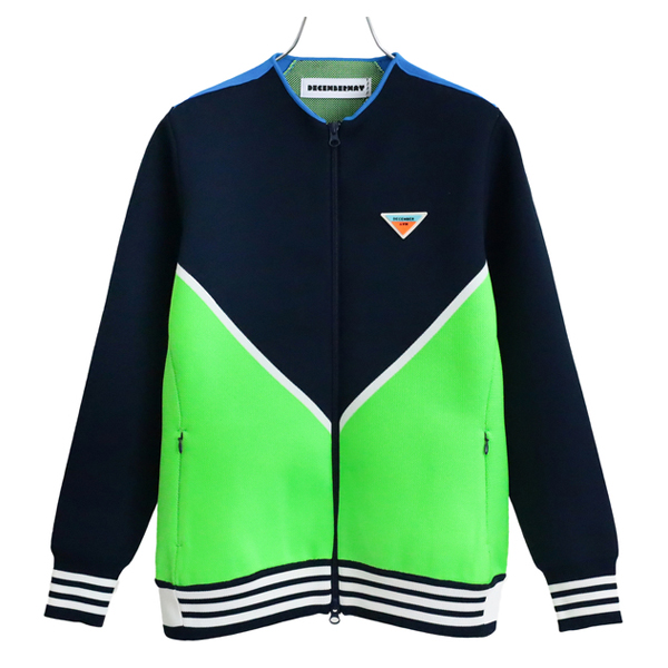 ディセンバーメイ ゴルフ パーカー フルジップ ワッフル フーディー