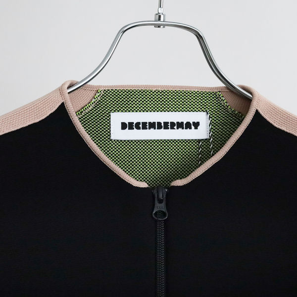 ディセンバーメイ ゴルフ ブルゾン レディース ニット 長袖 保温