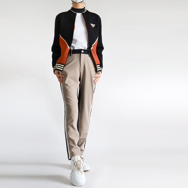 ディセンバーメイ ゴルフ ブルゾン レディース ニット 長袖 保温