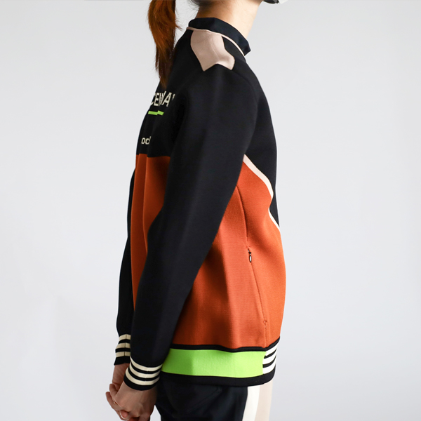 ディセンバーメイ ゴルフ ブルゾン レディース ニット 長袖 保温