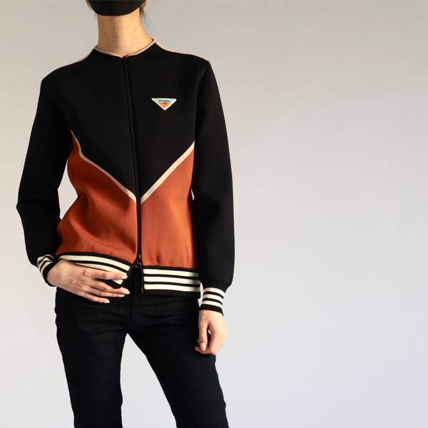 ディセンバーメイ ゴルフ ブルゾン レディース ニット 長袖 保温