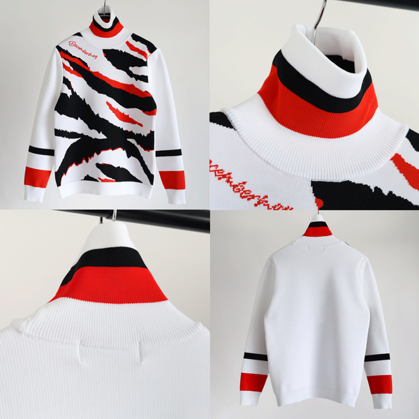 ディセンバーメイ ゴルフ ニット レディース 長袖 タートルネック