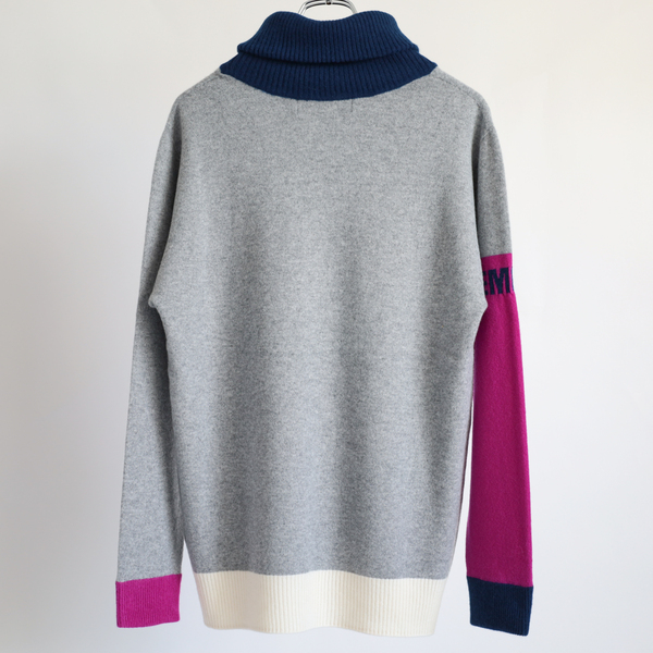 ディセンバーメイ ゴルフ カシミヤ セーター メンズ カシミヤセーター ニット 長袖 グレー 無地 秋 冬 ゴルフウェア ブランド 1-212-1032_3