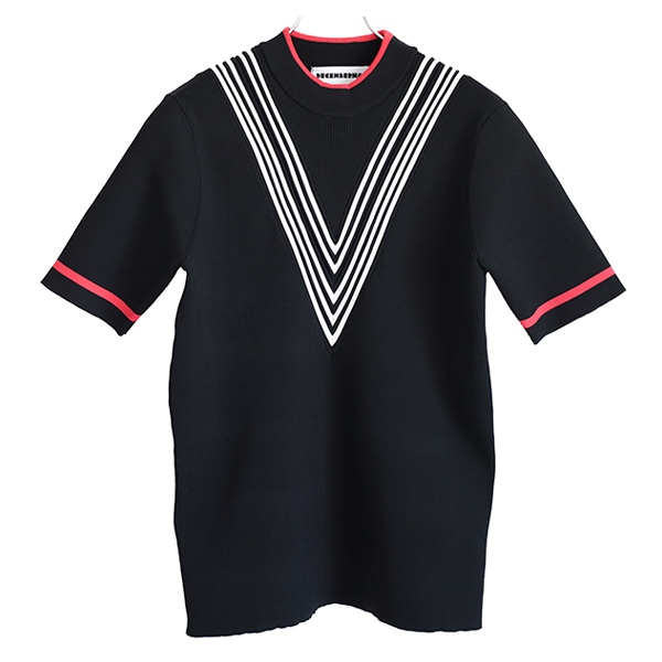 ディセンバーメイ ゴルフ モックシャツ メンズ ニット モックネック 半袖 ハイネック 軽量 無地 春 夏 秋 ゴルフウェア ブランド 1-205-1021