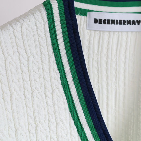 ディセンバーメイ ゴルフ カーディガン レディース ニット 軽量 薄手