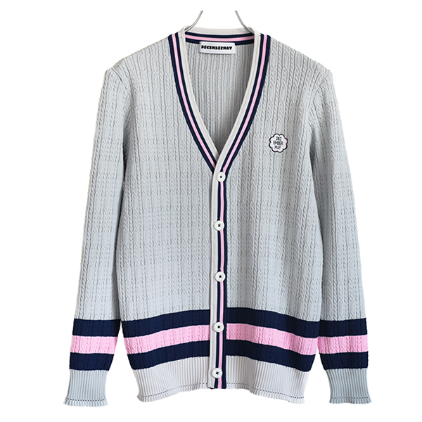 ディセンバーメイ ゴルフ カーディガン メンズ ニット 軽量 薄手 ボタン エコ素材 ゴルフウェア 春 秋 ブランド 1-305-1023