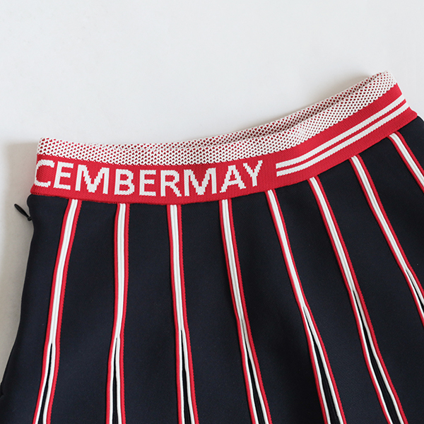 ディセンバーメイ ゴルフ スカート レディース ニット プリーツ ミニ