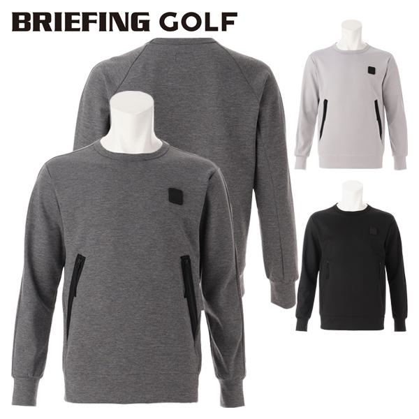 20％オフ ブリーフィング ゴルフ プルオーバー メンズ 長袖 スウェット  クルーネック ゴルフウェア BRIEFING GOLF BRG231M27 30,800円