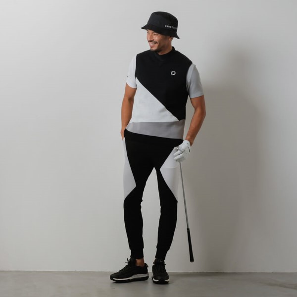 バンデル ゴルフ ベスト ニットベスト ゴルフウェア バックロゴ バンデル ゴルフ ベスト メンズ ニット ニットベスト ゴルフウェア