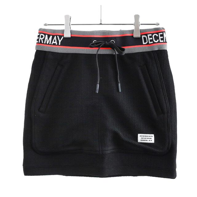 ディセンバーメイ ゴルフ ミニスカート レディース ジャージー ストレッチ インナーパンツ 無地 春 夏 秋 ゴルフウェア ブランド 2-305-2509