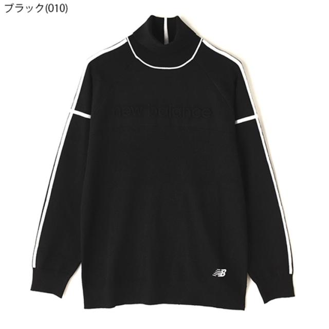 ニューバランス ゴルフ トレーナー メンズ 長袖 ニット タートルネック ハイネック プルオーバー ストレッチ ゴルフウェア 無地 ブランド 0124274001 New Balance golf_2