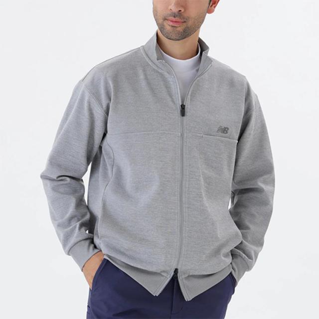 ニューバランス ゴルフ ブルゾン メンズ 長袖 スウェット プルオーバー