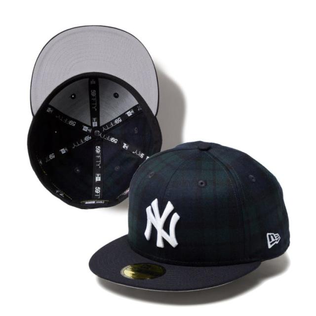 ニューエラ キャップ メンズ レディース 帽子 ニューヨークヤンキース 59FIFTY 14346956 NEW ERA 無地 シール 平つば フラットバイザー ブランドの通販は