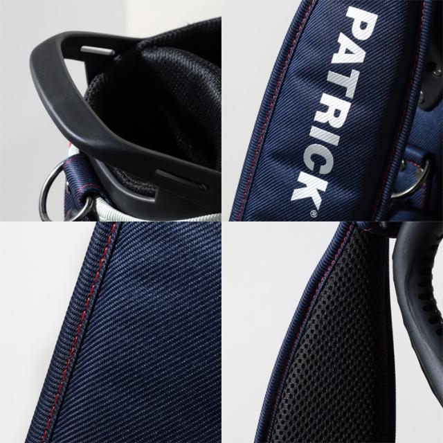 パトリック ゴルフ キャディバッグ メンズ レディース ユニセックス 別注モデル 8.5型 5分割 約3.1kg 軽量 ネイビー ツイル おしゃれ スリム ゴルフバッグ カートバッグ レア ブランド 限定 PATRICK GOLF 623-612S_13