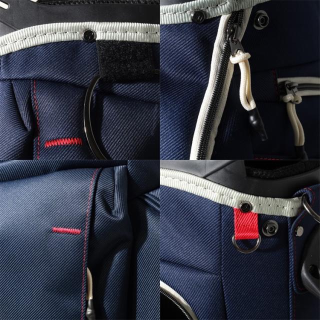 パトリック ゴルフ キャディバッグ メンズ レディース ユニセックス 別注モデル 8.5型 5分割 約3.1kg 軽量 ネイビー ツイル おしゃれ スリム ゴルフバッグ カートバッグ レア ブランド 限定 PATRICK GOLF 623-612S_17