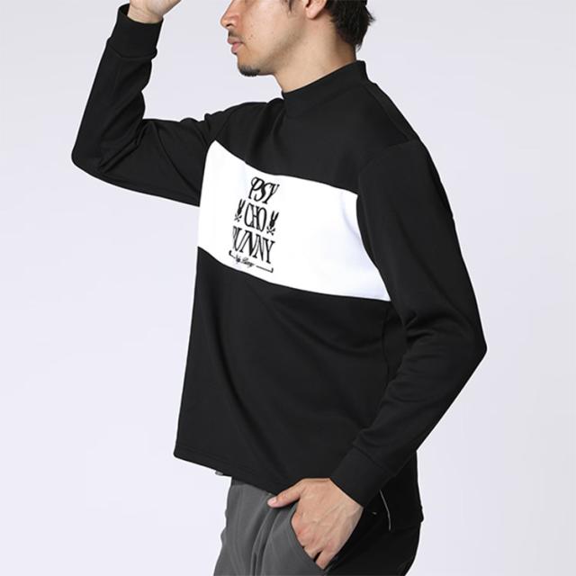 サイコバニー ゴルフ モックシャツ メンズ 長袖 シャツ Tシャツ モックネック ストレッチ ゴルフウェア 無地 ロゴ 秋 冬 ブランド GF646 PSYCHO BUNNY_16