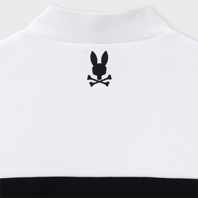 サイコバニー ゴルフ モックシャツ メンズ 長袖 シャツ Tシャツ モックネック ストレッチ ゴルフウェア 無地 ロゴ 秋 冬 ブランド GF646 PSYCHO BUNNY_7