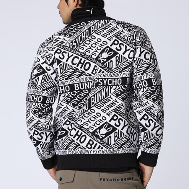 サイコバニー ゴルフ ニット メンズ 長袖 プルオーバー クルーネック