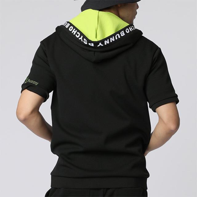 サイコバニーメンズゴルフウェア サイコバニー ゴルフ パーカー メンズ 半袖 ジャージ フード付き