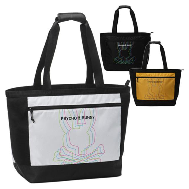 サイコバニー ゴルフ トートバッグ メンズ レディース バッグ ファスナー付き ゴルフバッグ 軽量 無地 ブランド PBMG5SBA PSYCHO BUNNY